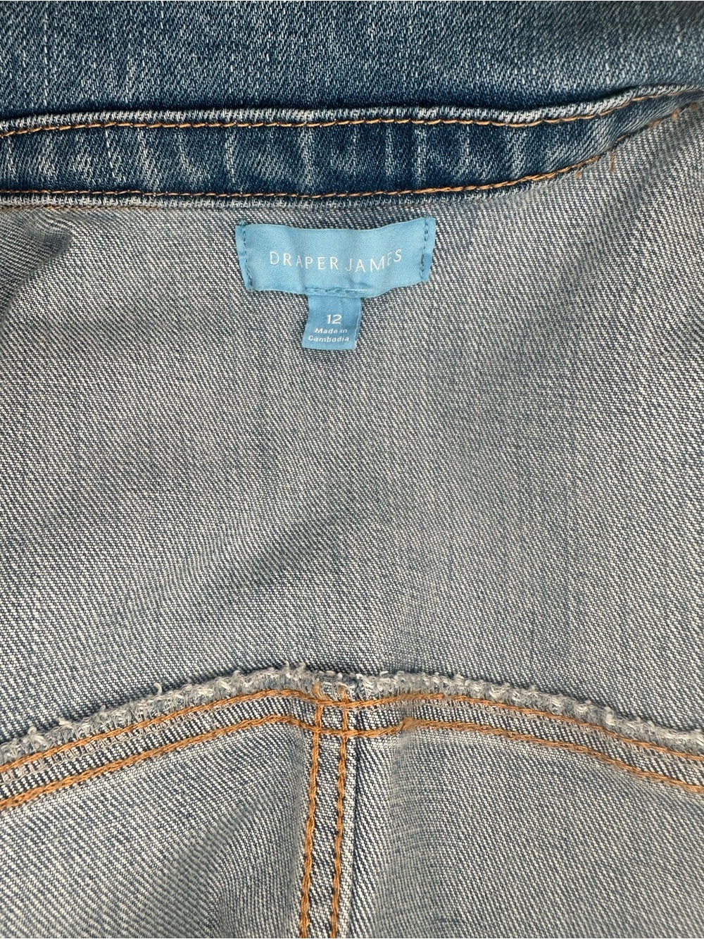 Draper James Light Blue Denim Button-Down Dress - Picture 6 of 7